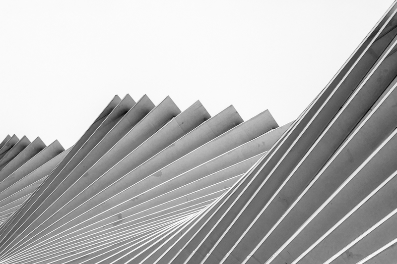Architektur - Architekturfotografie - Bahnhof - Calatrava - Instagram - Italien - Monochrom - Photo18 - Reggio Emilia   von Franco Tessarolo