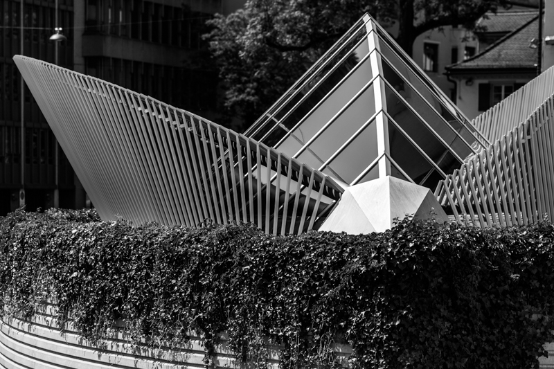 Architektur - Architekturfotografie - Calatrava - Monochrom - Pfalzkeller - St. Gallen         von Franco Tessarolo