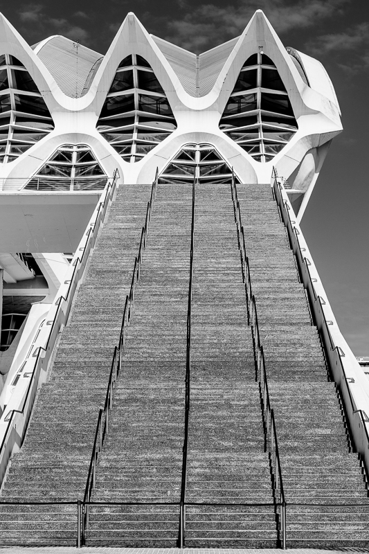 Architektur - Architekturfotografie - Calatrava - Filmlook - Spanien - Treppe - Valencia       von Franco Tessarolo